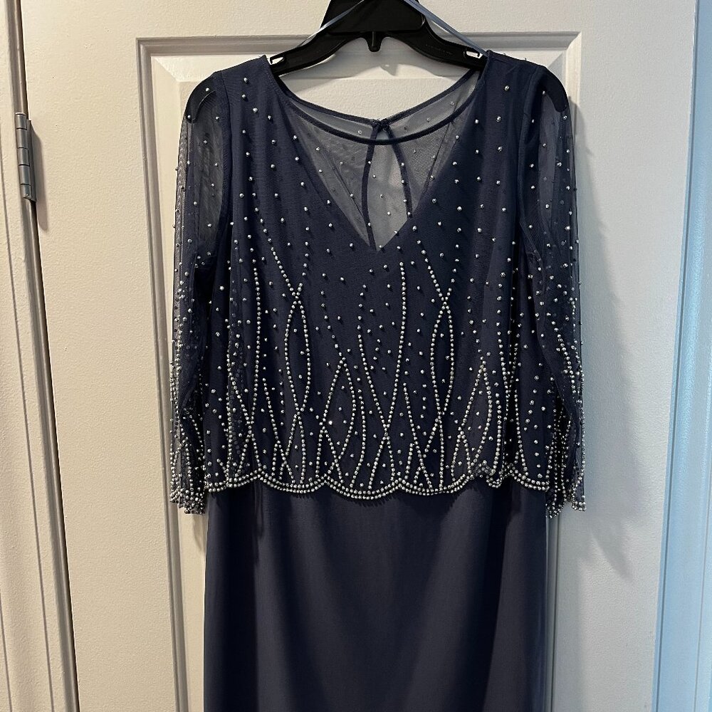 Slate Blue Mother of the Groom Dress